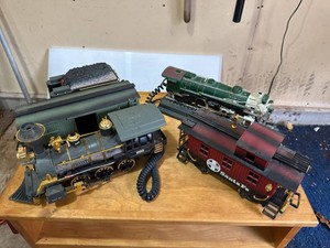 Vintage Novelty Train Corded Telephone Lot Pioneer Santa Fe Crescent