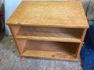Unbranded Wood Open Shelf Nightstand Media Stand Approx 28x18x18