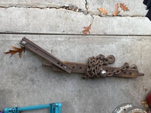 Vintage Tractor Hitch Leveling Arm Chain Assembly Approx 39in