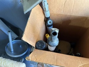 Lot of Assorted Paint Extension Poles Roller Covers & Parts