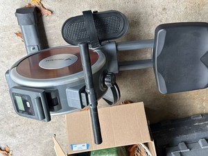 Merach Seated Elliptical Trainer with LCD Monitor and Adjustable Seat