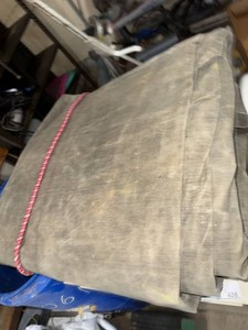 Heavy Canvas Tarp Brown Folded Utility Cover