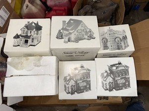 Department 56 Snow Village Boxed Christmas Houses Mixed Lot