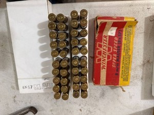 Winchester 8mm Mauser 8x57 Centerfire Ammunition With Boxes