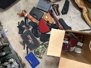 Mixed Lot of Gun Holsters Sheaths Cases