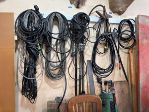 Assorted Heavy Duty Extension Cords Power Cables Mixed Shop Lot