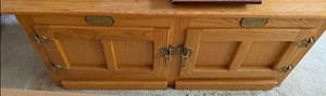White Clad Oak Accent Cabinet Ice Box Style Set of 4 - (3 smaller tables, 1 coffee table)