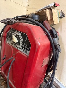 Lincoln Electric AC-225-S Arc Welder w Leads Helmet & Rods