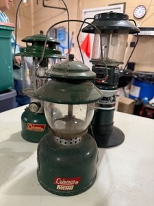 Coleman Camping Lantern (Lot of 3) LP Gas Propane & Fuel Models