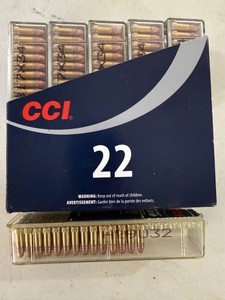 CCI .22 Caliber Ammunition & Plastic Ammo Box Assorted Lot