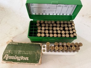 Mixed .30-30 Winchester Centerfire Cartridges in Ammo Box