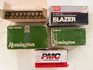 Assorted Centerfire Ammunition .38 Special & 8mm Mauser Boxes