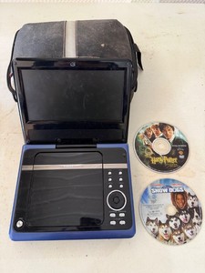 Portable DVD Player with Carry Case & 2 Movie Discs