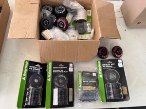 Rollerblade Inline Skate Wheels & Hardware Box Lot 64-78mm Parts