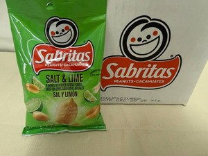 12x Sabritas Peanuts-Salt & Lime