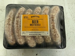 2x 45.6oz Marketside Beer Bratwursts