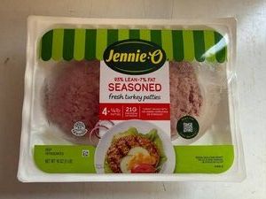 3x 4 14lb  Jennie-O Seasoned Turkey Patties