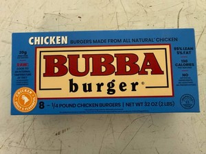 B. 8x 14lb Bubba Chicken Burgers