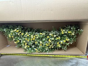 Garden Reflections Artificial Yellow & White Floral Arrangement