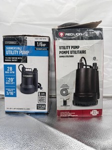 Everbilt SUP54-HD & Red Lion RL-MP16 Utility Pumps (Lot of 2)