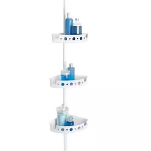 Glacier Bay 1005 805 308 White Shower Pole Caddy