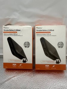 Power Up 5,000mAh Portable Power Banks Model 191-06905 (Lot of 2)