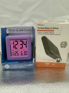 2-Item Mixed Lot Equity Alarm Clock & PowerUp Powerpack Duo