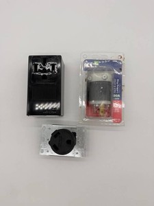 Leviton Electrical Receptacle & Locking Plug 3-Piece Mixed Lot