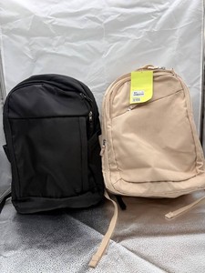 Black & Beige Laptop Backpacks (Lot of 2)