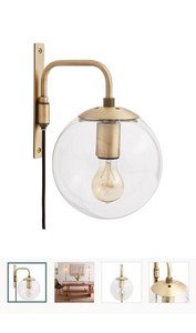 GLS Globe Brass Wall Sconces Matte Brass SKU 516698 (Lot of 2)