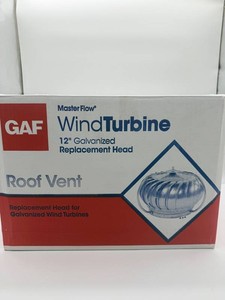 GAF Master Flow 12-Inch Galvanized Roof Wind Turbine Replacement Head