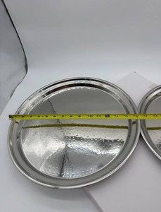 CollectaHome Round Serving Trays f-c00042 (Lot of 2)