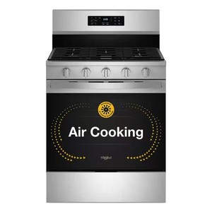 $798 30 in. 5-Burner Gas Range, Stainless Steel