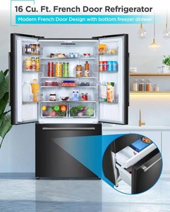 $1448 BLACKDECKER 16-cu ft French Door Ref