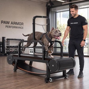 $600 PawArmor Curved Dog Treadmill with Brakes