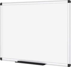 VIZ-PRO Magnetic Whiteboard, 48x36, Silver