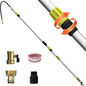 Telescopic Gutter Cleaning Pole, 24ft Reach