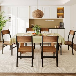$169 Feonase Dining Chairs Set of 6, Walnut
