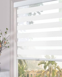 $122 Persilux Cordless Zebra Blinds, White