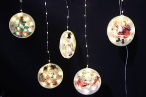 Illuminated Christmas String Hanging Ornament Set