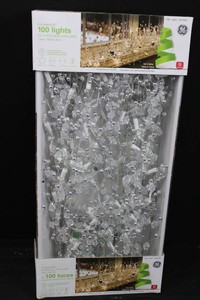GE ConstantON 100-Light Glitter Gem Garland, 9 Ft
