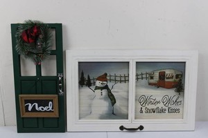 Christmas Door & Window Wall Decor Mixed Lot