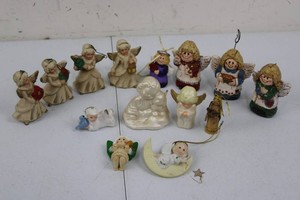 Assorted Holiday Angel Figurines & Ornaments (Lot of 15)