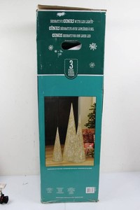 Decorative Cone LED Lights 3-Piece Set