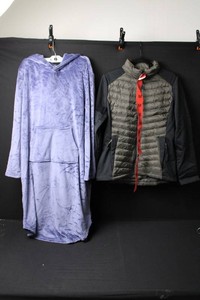 32 Degrees Heat Hooded Robe & Puffer Jacket (Lot of 2)