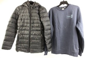 Puma Hooded Jacket & Crewneck Sweatshirt - 2-Piece Mixed Lot