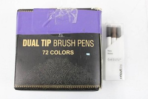 Dual-Tip Brush Pens 72 Colors & Cricut Joy 0.4 Pens Mixed Lot (not tested)