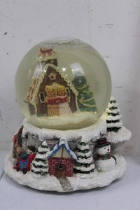 Holiday Treasures Musical Winter Village Snow Globe 5H