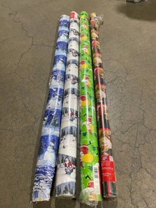 Christmas Wrapping Paper Assortment - 4 Rolls