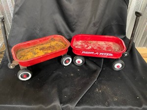 Radio Flyer & Red Utility Wagons (Lot of 2)